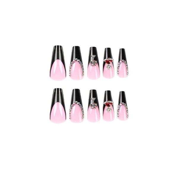 12 Sizes-24 Pcs Press On Nails JP2448