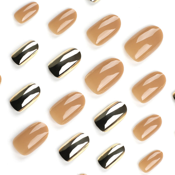 12 Sizes-24 Pcs Press On Nails JP3131