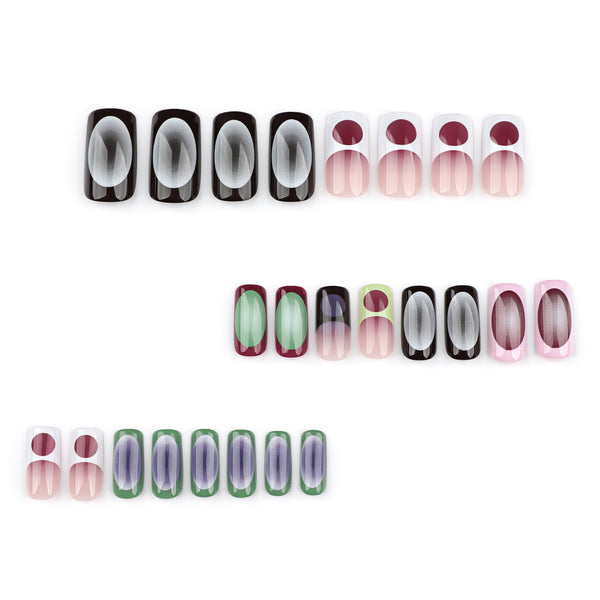 12 Sizes-24 Pcs Press On Nails JP3478