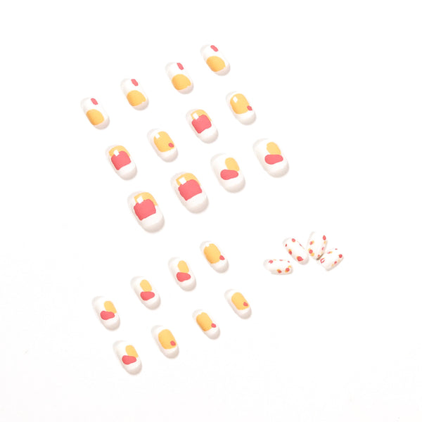 12 Sizes-24 Pcs Press On Nails JP1018