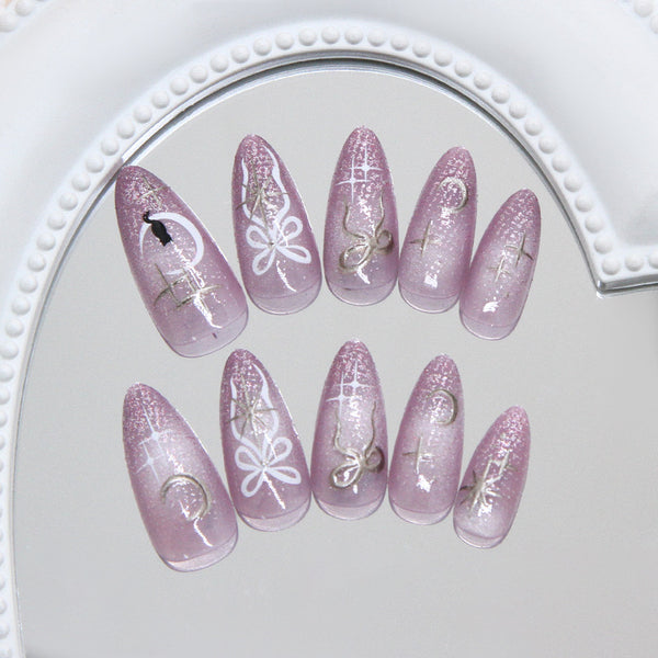 12 Sizes-24 Pcs Press On Nails W2118