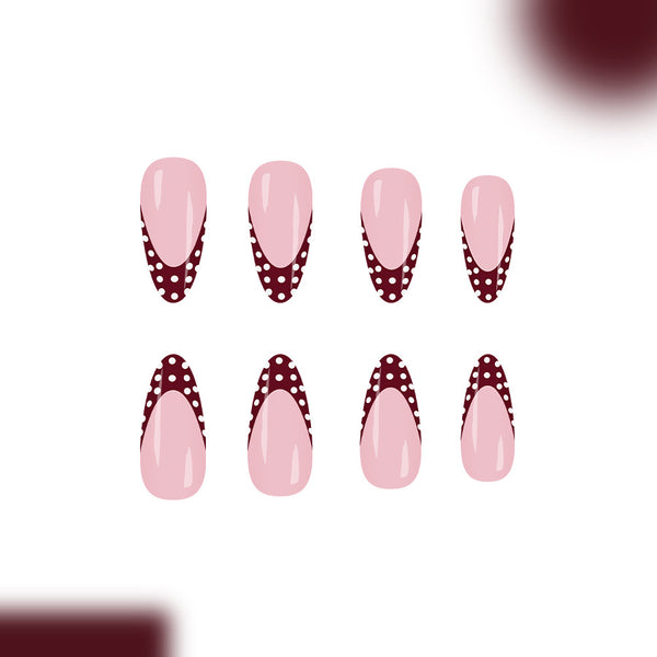 12 Sizes-24 Pcs Press On Nails C1229