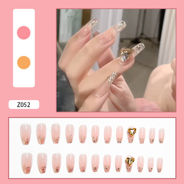 12 Sizes-24 Pcs Press On Nails Z041