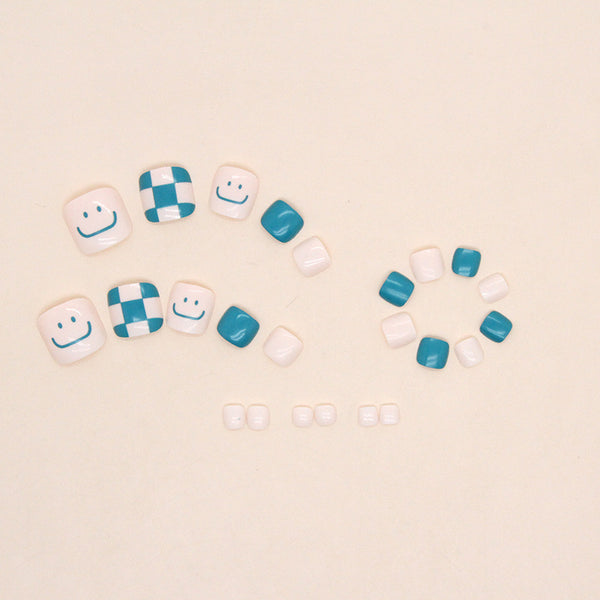 12 Sizes-24 Pcs Press On Nails F101