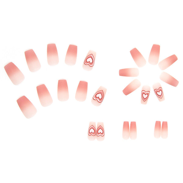 12 Sizes-24 Pcs Press On Nails R580