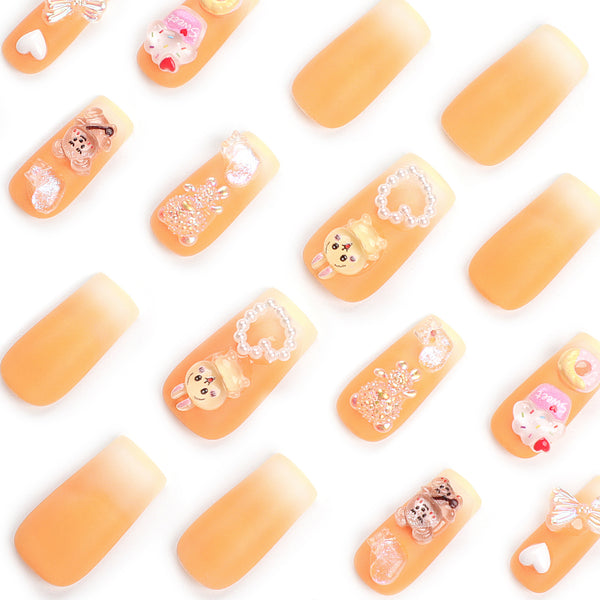 12 Sizes-24 Pcs Press On Nails JP2979