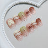 12 Sizes-24 Pcs Press On Nails R972