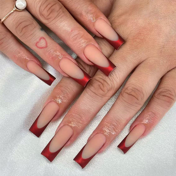 12 Sizes-24 Pcs Press On Nails C785