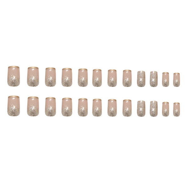 12 Sizes-24 Pcs Press On Nails R932