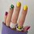 12 Sizes-24 Pcs Press On Nails C321