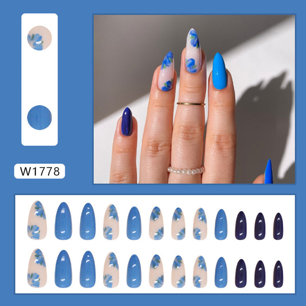 12 Sizes-24 PcsPress On Nails W1778