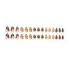 12 Sizes-24 Pcs Press On Nails Z915