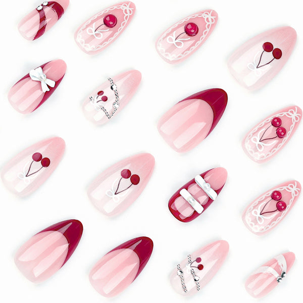 12 Sizes-24 Pcs Press On Nails JP3289