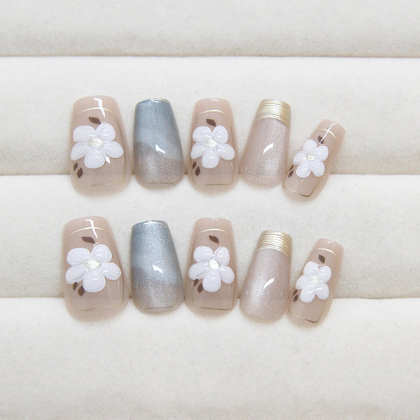 12 Sizes-24 Pcs Press On Nails MY077
