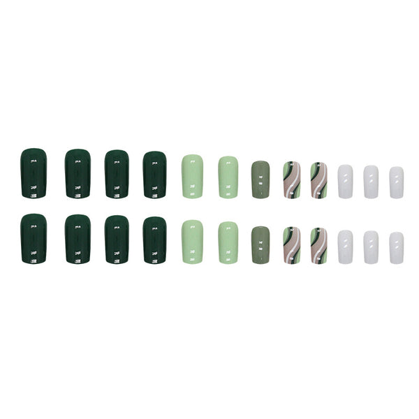 12 Sizes-24 Pcs Press On Nails W1403
