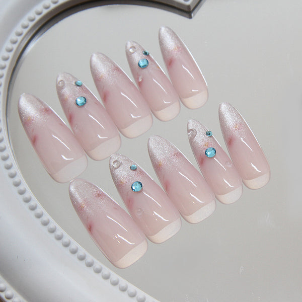12 Sizes-24 Pcs Press On Nails MY081