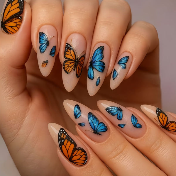 12 Sizes-24 Pcs Press On Nails Y1960