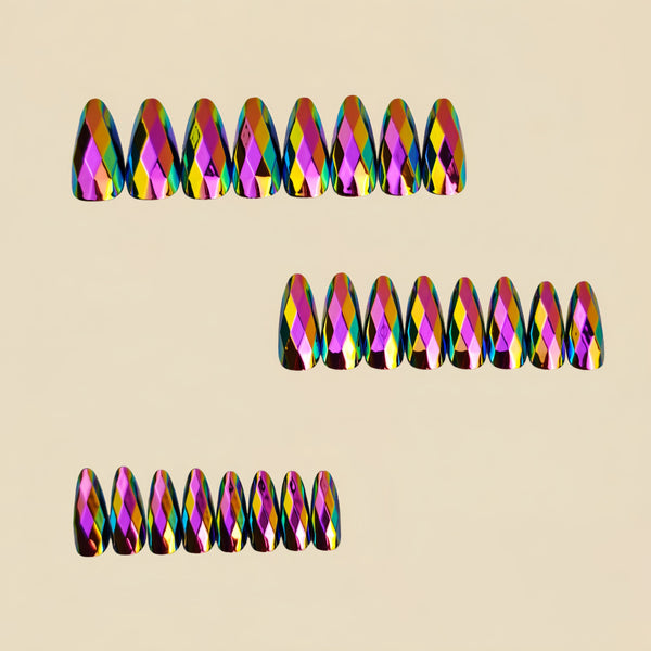 12 Sizes-24 Pcs Press On Nails Y1332