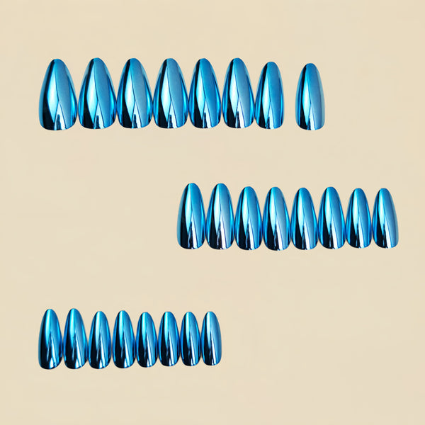 12 Sizes-24 Pcs Press On Nails Y1518