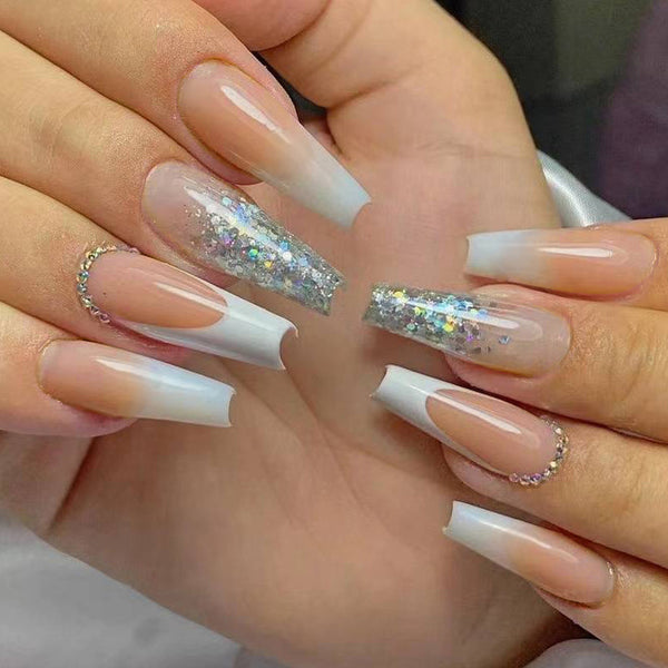 12 Sizes-24 Pcs Press On Nails JP3130