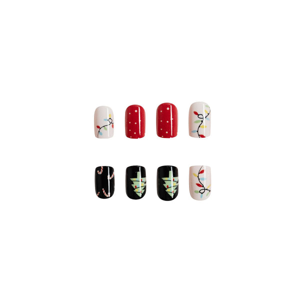 12 Sizes-24 Pcs Press On Nails C048