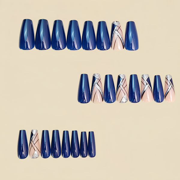 12 Sizes-24 Pcs Press On Nails Y2001