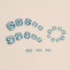 12 Sizes-24 Pcs Press On Nails F077