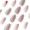 12 Sizes-24 Pcs Press On Nails JP1892