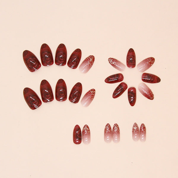 12 Sizes-24 Pcs Press On Nails W1502