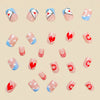 12 Sizes-24 Pcs Press On Nails YQ01