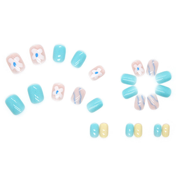12 Sizes-24 Pcs Press On Nails R432