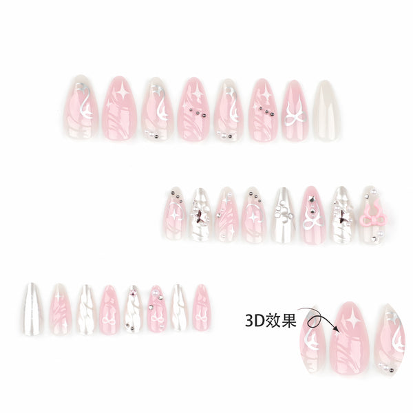 12 Sizes-24 Pcs Press On Nails JP3328