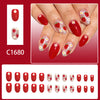 12 Sizes-24 Pcs Press On Nails C1680