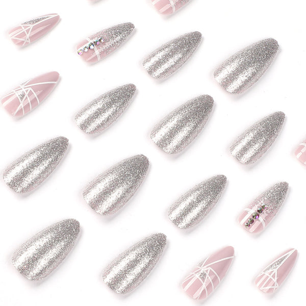 12 Sizes-24 Pcs Press On Nails JP2043