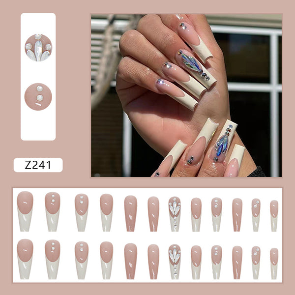 12 Sizes-24 Pcs Press On Nails Z243