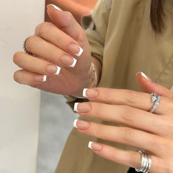 12 Sizes-24 PcsPress On Nails W2048