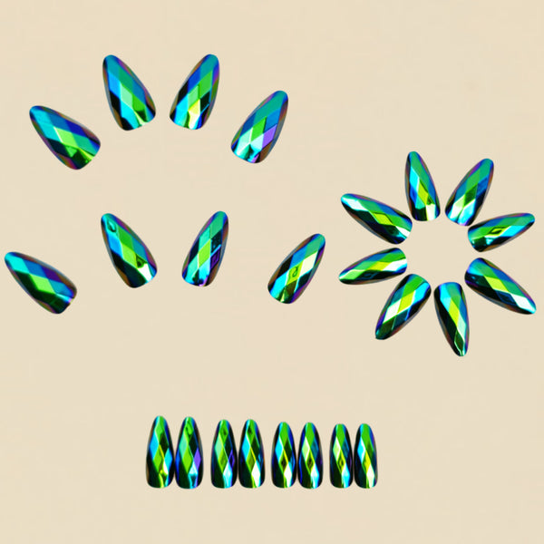 12 Sizes-24 Pcs Press On Nails Y1337