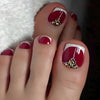 12 Sizes-24 Pcs Press On Nails D018