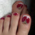 12 Sizes-24 Pcs Press On Nails D018