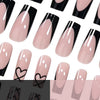 12 Sizes-24 Pcs Press On Nails AW485
