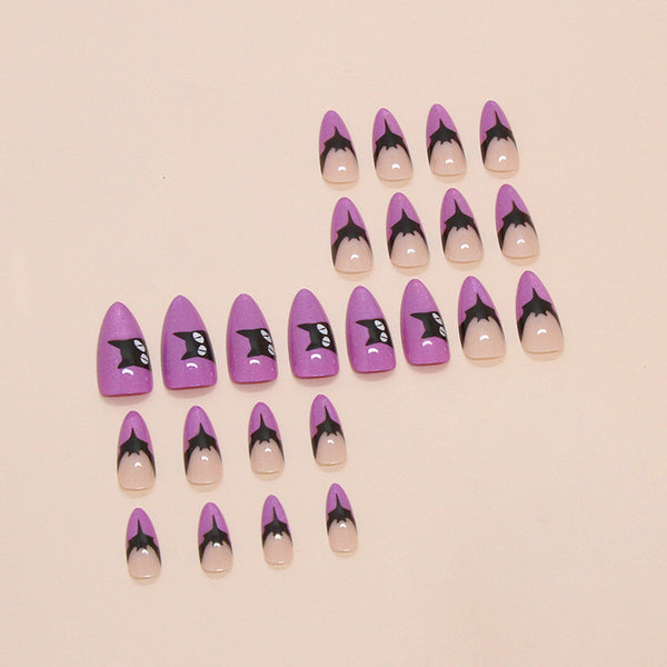 12 Sizes-24 Pcs Press On Nails W1727