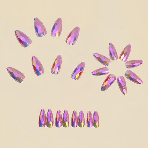 12 Sizes-24 Pcs Press On Nails Y1329