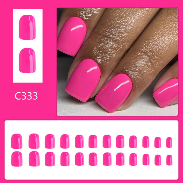 12 Sizes-24 Pcs Press On Nails C333