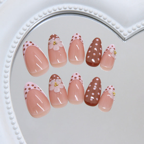 12 Sizes-24 Pcs Press On Nails Z1307