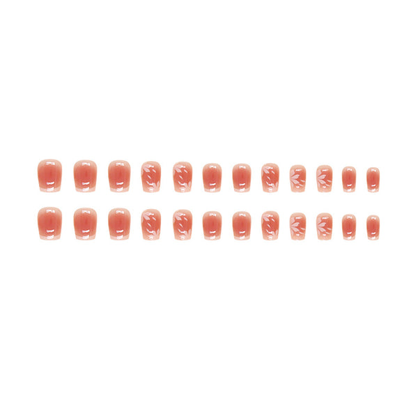 12 Sizes-24 Pcs Press On Nails R843