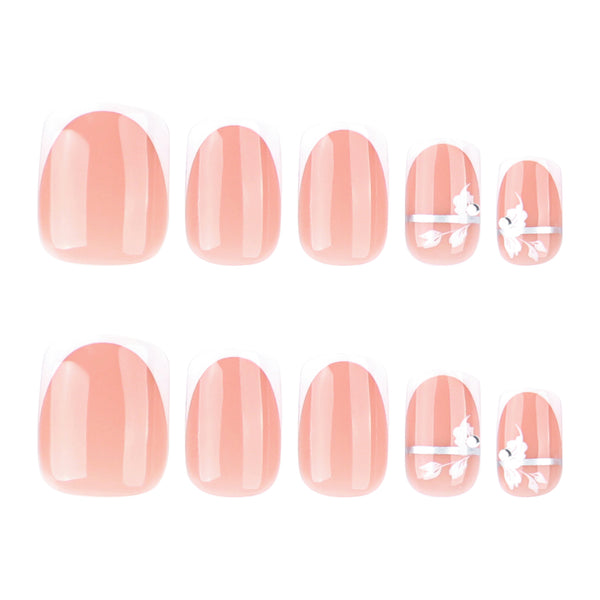 12 Sizes-24 Pcs Press On Nails JP3884