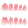 12 Sizes-24 Pcs Press On Nails JP4166