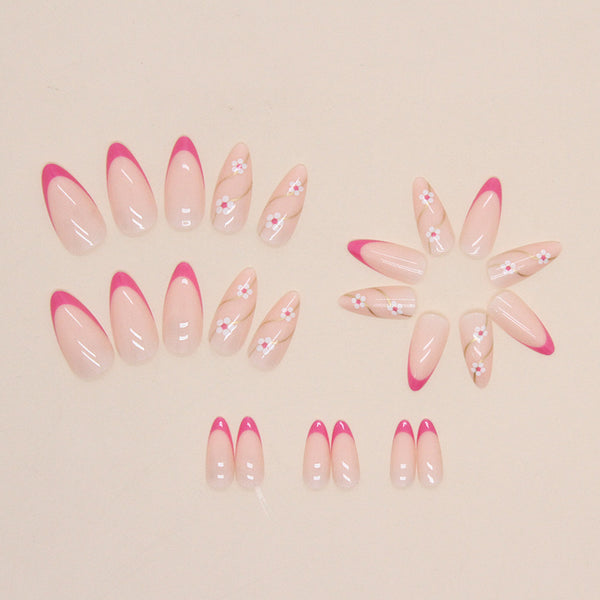 12 Sizes-24 Pcs Press On Nails W609