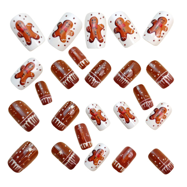 12 Sizes-24 Pcs Press On Nails Y1205