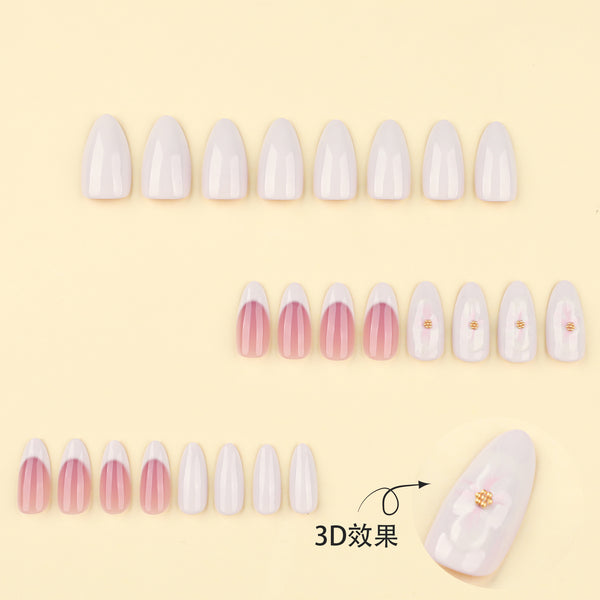 12 Sizes-24 Pcs Press On Nails JP3896